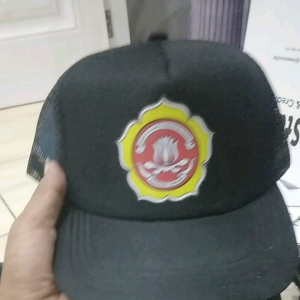 Topi Jaring Trucker Logo Karang Taruna Free Stiker Kaos