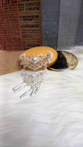 Bros kebaya 2 susun Bros baju adat Kutubaru emas peraj