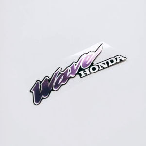 Tem logo chữ Wave Honda Thái trang trí mặt nạ xe máy