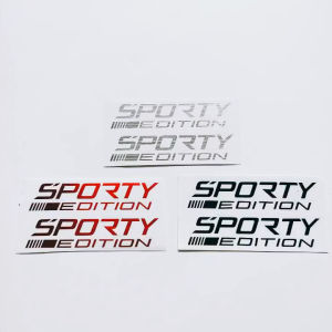 Cặp tem chữ Sporty edition trang trí xe máy