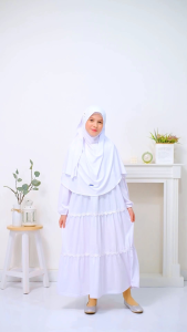 BAJU GAMIS PUTIH MANASIK GAMIS ANAK MUSLIM PUTIH POLOS RAGGAKIDS