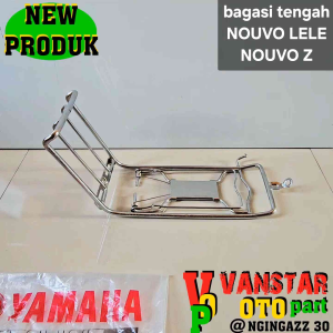 RAK KERANJANG JEPIT BAGASI TENGAH NOUVO LELE NOUVO Z BAHAN FULL BESI CHROME