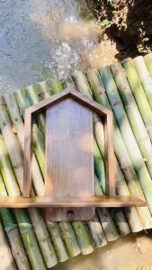 หิ้งพระติดผนัง หิ้งพระไม้สักทอง หิ้งพระโมเดิร์น ที่ปรากฏหน้าตัก 7 นิ้ว