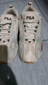 sepatu running FILA SECOND sizee 425 insole 270 kombinasi kulit swede tapak teval