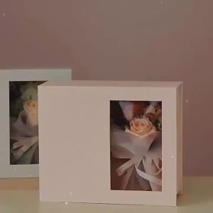 [Tặng thiệp] Set hộp quà tặng tinh dầu nước hoa khuếch tán kèm bó hoa sang trọng trang nhã