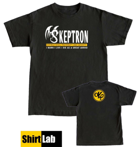 Shirtlab Alpha Kappa Rho Akp Dragon Skeptron 1973 black cotton Tshirt