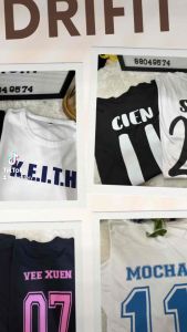 Clearance Sale: Customizable DRIFIT/Jersey - Single Color Print - Name and Number (Front or Back)