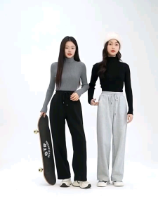 celana panjang wanita corean style training Jogger olahraga casual