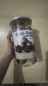 กระเทียมดำ 500 กรัม (ครึ่งกิโล) กระป๋อง เกรดพรีเมี่ยมหัวใหญ่สุด 3.5-4cm.