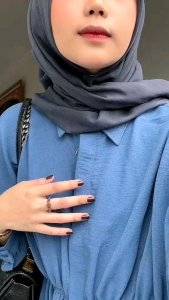 Atasan Wanita Alya Shirt Blouse Serut Depan Linen