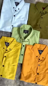 Paket 2PCS Cuma 50Ribu Kemeja Polos Pria Lengan Pendek