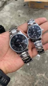 MIRETE ORIGINAL Jam Tangan Couple Premium Analog Tanggal Aktif Tipe B2958 Rantai Stainless Water Resistant Free Box Realpict By Dumai.Store
