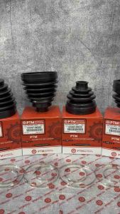 Boot Drive Shaft Depan/Karet As Roda Depan Luar & Dalam Toyota Fortuner & Hilux 2.5cc/3.0cc 1KD-2KD/2GD Genuine PTM +clamp 1set 4pcs 43447-0K020/43448-0K020