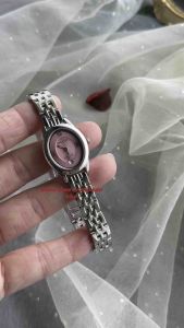 [Original] 8220L SS-9 Balmer Elegance Sapphire Oval Womens Watch with Pink Dial and Silver Stainless Steel Bracelet | Official Warranty
