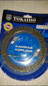 PIBER KOPLING KAMPAS PLAT KOPLING CB150R K56 SONIC 150 SUPRA GTR MERK TOKAIDO