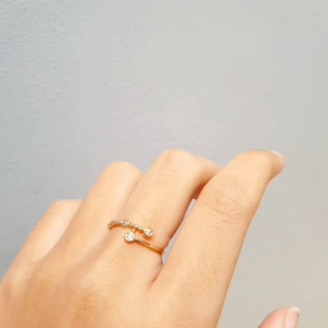 Deux - Cincin Wanita Silang Biji Lada