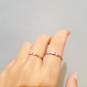 Deux - Cincin Wanita Trilogy Persegi