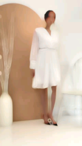 NEW SRIWIN DRESS KOREAN VINTAGE FREE BELT MUTIARA