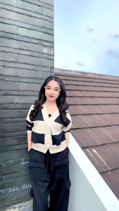 Sweater Croope wanita Cardingan Sweater wanita bahan Flecee terbaru