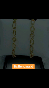 Bundara.id Acc-1498 Aksesoris Fashion Korea Gelang Wanita Cantik Zirkon Lapis Emas Sz 18cm