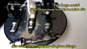 Reel Seat Jinbo S6 stainless dudukan reel joran pancing anti karat tuk tegek/pegeg/keor dan joran lainnya