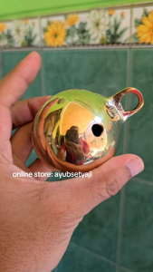 Lonceng Kuningan 09 ( D 6.5 x T 8.5 cm ) Klintingan Bulat BESAR Brass Bell klinting jaranan barongan krincing JUMBO 09 pagar Bulat lonceng Doraemon Lonceng Natal size 9 Lonceng Kambing Bandul Sapi Bel Lonceng kuningan no9 krincingan