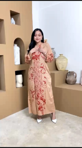 Daster panjang aneka motif terbaru / daster ibu muda busui / longdress kancing depan adem murah