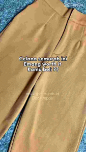 Celana Knit Cozie Pants: Celana Panjang Highwaist Wanita Kulot Rib Premium & Korea Style Anti Kusut