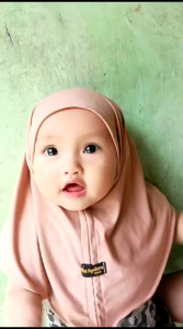hijab jilbab anak bayi newborn paket 5pcs