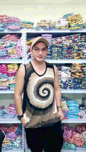 JIONA Tie Dye Muscle Tee Sando Men - Cotton Spandex, Fits M to XL - Half Chest 21" Width, Length 28" - Best Gift for Men