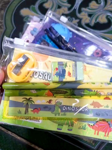 Hoạt Hình set 5 Túi Đựng Bút Bằng pvc In Hình Hoạt Họa Cho Học Sinh