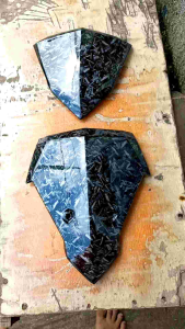 dasi dada depan dan visor vario led karbon forget