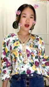 TM 2588 Melody Long Sleeve Top Atasan Wanita Model Terbaru Elegan