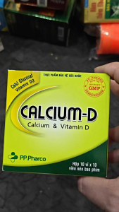 VIÊN UỐNG BỔ XƯƠNG KHỚP CALCIUM D PHONG PHÚ HỘP 100 VIÊN