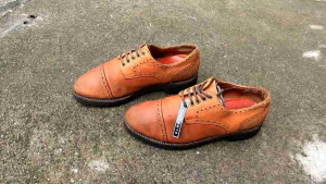 Pre-owned Authentic ส่งฟรี รองเท้า Hawkins EST.1850 รุ่น Cape Toe BROGUE 7.5Us 25.5cm 40.5eu