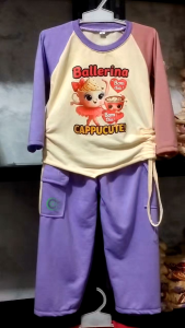 setelan anak perempuan model anomali balerina cappucina usia 1-7thn