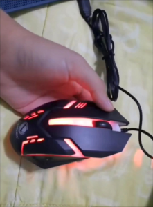 USB Wired Gamer Mouse with Optical Engine and RGB Lighting