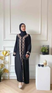 SYAFENA ABAYA WANITA ARAB TURKEY HITAM