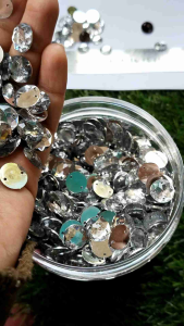 [50pcs] Payet Kristal Diamon Jahit 12MM