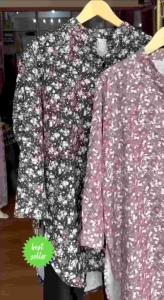 ONE SET BUNGA BAHAN SHAKILA PREMIUM - SETELAN WANITA TERBARU 2023 - BAJU ATASAN BAWAHAN MOTIF BARU