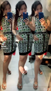 Dressfashion hitam colorful