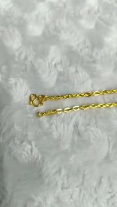 41สร้อยคอทองหุ้มลูกโซ่หนักประมาณ2สลึง❤️🔥ฟรีแถมตะขอ งานคุณภาพสีเหมือน