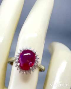 NATURAL STARLIGHT RUBY S925 RINGS (Stone of possitivity )