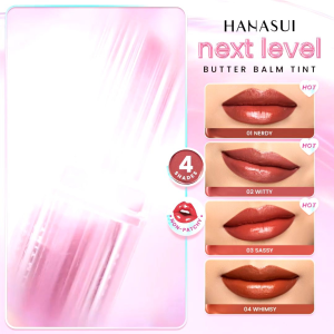 Hanasui Next Level Butter Balm - Collor Butter Balm Lip Tint Melembabkan Beauty Hyper Gloss Lip Balm