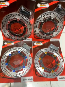 PRC Piringan Disc Cakram Depan 260MM untuk Nmax 150/155 & Aerox 155 Standar Breket Kaliper Pilihan Warna Black Ring Silver Gold Blue Red Motorcycle