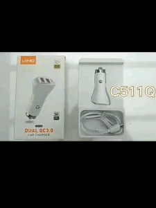 LDNIO C511Q Car Charger 2 USB QC3.0 Fast Charging Electronic Small Car Charger