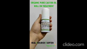 Natural & Co Pure Organic Castor Oil Roll On Treatment . Hexane Free . Cold Pressed (50ml)