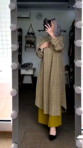Promo Tunik Set Wanita Terbaru Mewah Baju Muslim Kekinian Busui Longtunik Busana Dewasa Viral Best Seller Sabrina