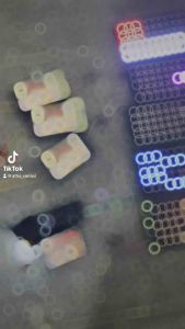 Lampu Strobo 5 baris Running Text/Tulisan + Wave Animasi