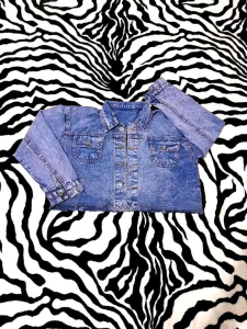 JAKET CROP RAWIS WANITA / JAKET CROP JEANS WANITA / JAKET CROP WANITA